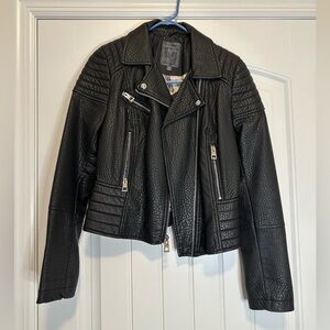 Guess faux leather motorcycle jacket